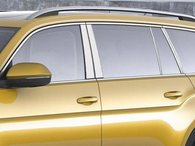 10Pc Stainless Steel Pillar Trim <br>20-25 Volkswagen Atlas Cross Sport