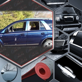 10pcs Stainless Steel Pillar Post Trim<br>03-07 Saturn Vue