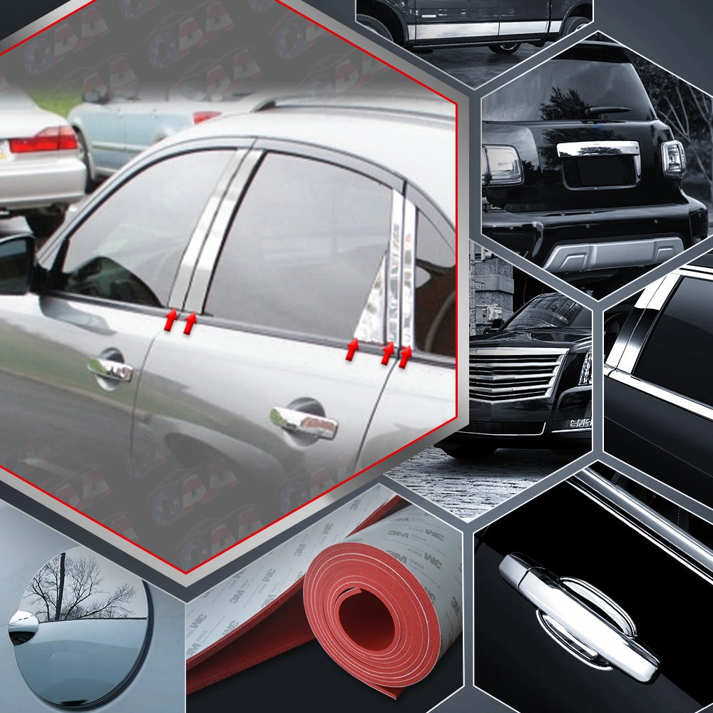 10pcs Stainless Steel Pillar Post Trim<br>04-08 Infiniti FX35