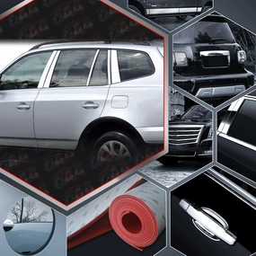 10pcs Stainless Steel Pillar Post Trim<br>04-10 BMW X3