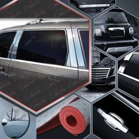 10pcs Stainless Steel Pillar Post Trim<br>05-10 Jeep Grand Cherokee