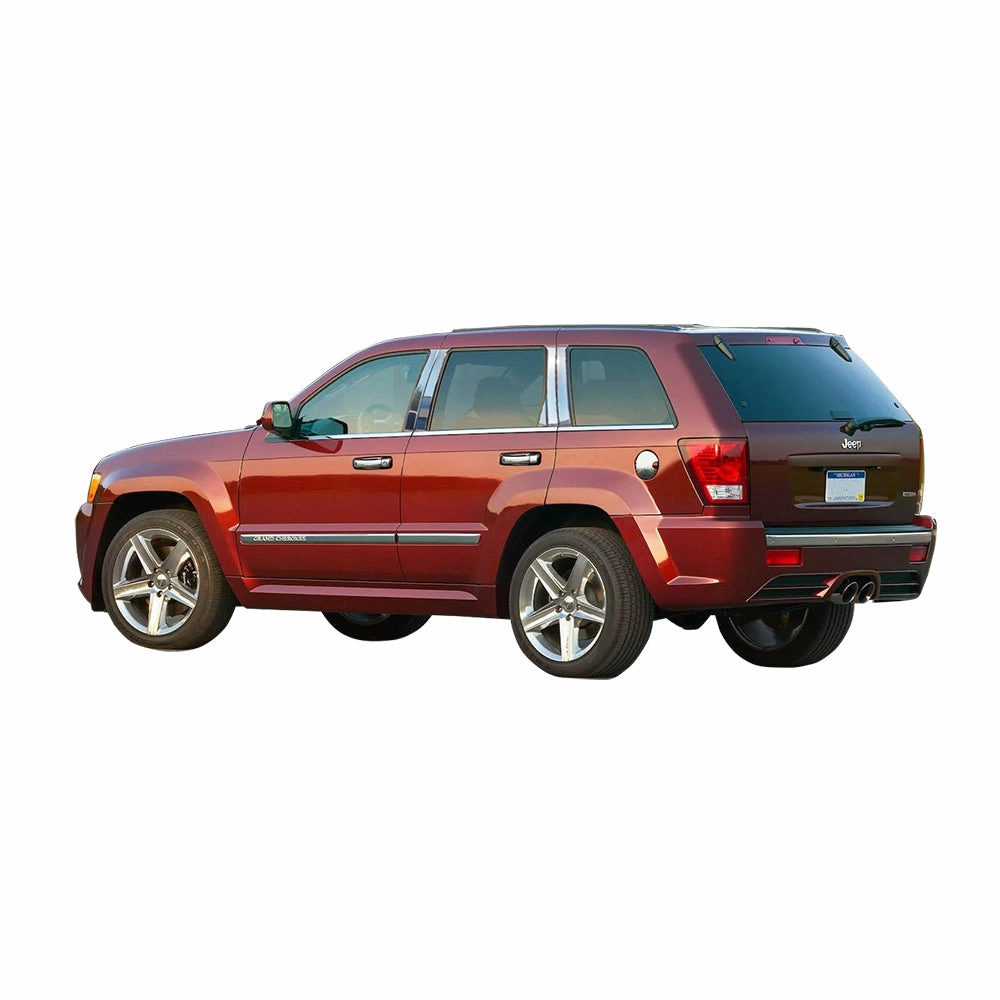 10pcs Stainless Steel Pillar Post Trim<br>05-10 Jeep Grand Cherokee