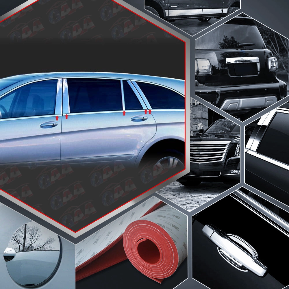 10pcs Stainless Steel Pillar Post Trim<br>06-12 Mercedes R-Class