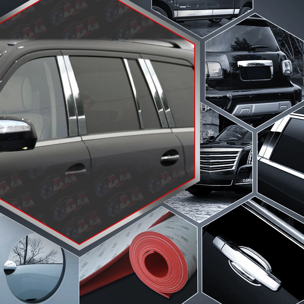 10pcs Stainless Steel Pillar Post Trim<br>07-12 Mercedes GL-Class