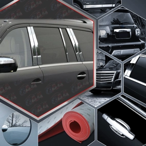 10pcs Stainless Steel Pillar Post Trim<br>07-12 Mercedes GL-Class