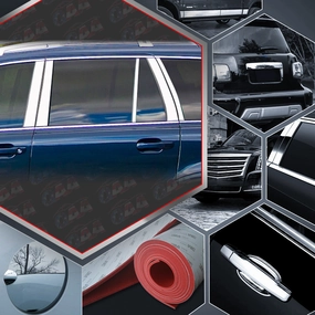 10pcs Stainless Steel Pillar Post Trim<br>07-14 Volvo XC90