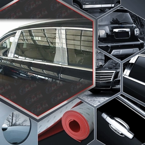 10pcs Stainless Steel Pillar Post Trim<br>07-15 Audi Q7