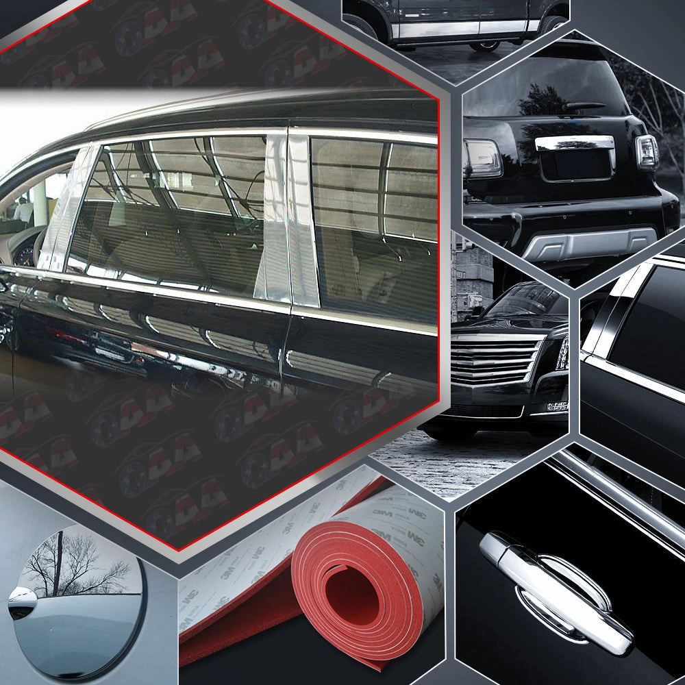 10pcs Stainless Steel Pillar Post Trim<br>07-15 Audi Q7