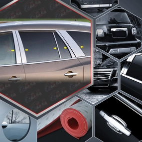 10pcs Stainless Steel Pillar Post Trim<br>08-12 Buick Enclave