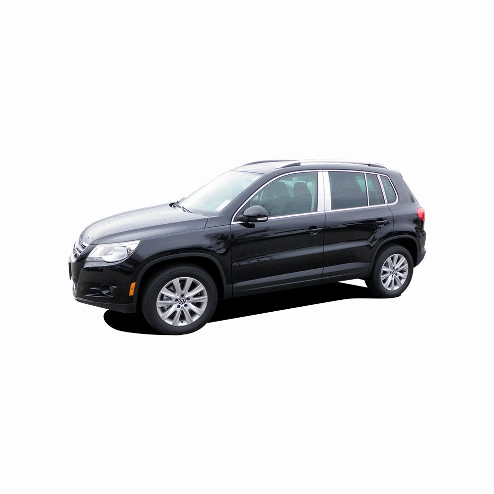 10pcs Stainless Steel Pillar Post Trim<br>09-17 Volkswagen Tiguan, 17-18 Tiguan Limited