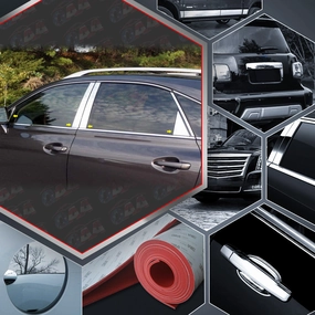 10pcs Stainless Steel Pillar Post Trim<br>10-15 Lexus RX350 RX450