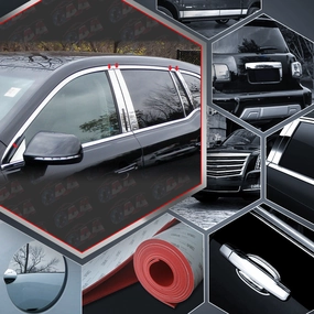 10pcs Stainless Steel Pillar Post Trim<br>10-20 Lincoln MKT