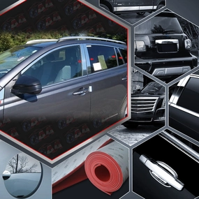 10pcs Stainless Steel Pillar Post Trim<br>13-18 Toyota Rav4
