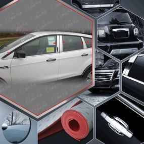 10pcs Stainless Steel Pillar Post Trim<br>13-19 Ford Escape