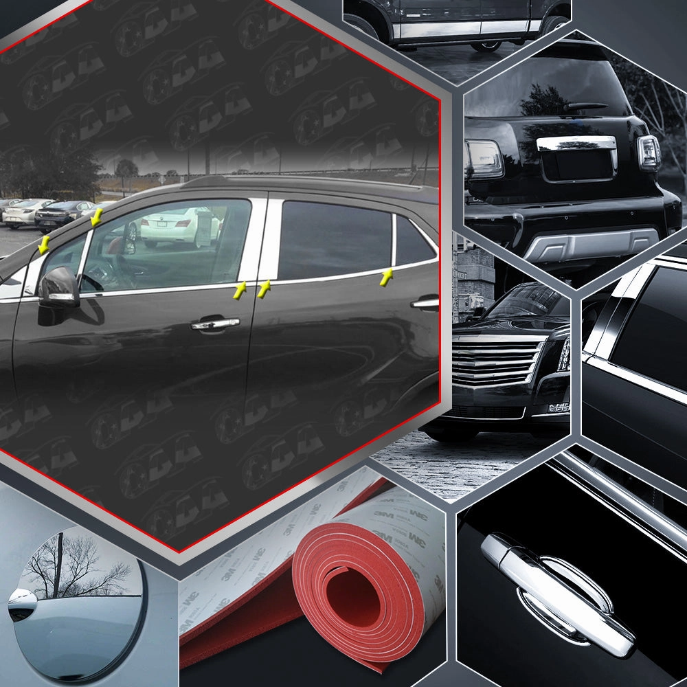 10pcs Stainless Steel Pillar Post Trim<br>13-22 Buick Encore