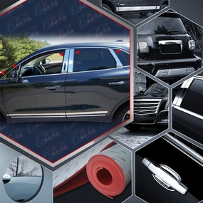 10pcs Stainless Steel Pillar Post Trim<br>15-19 Lincoln MKC