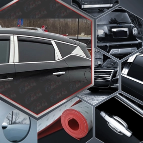 10pcs Stainless Steel Pillar Post Trim<br>15-23 Nissan Murano