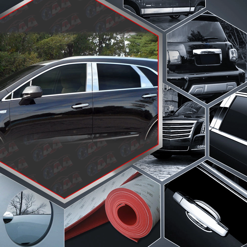 10pcs Stainless Steel Pillar Post Trim<br>17-23 Cadillac XT5