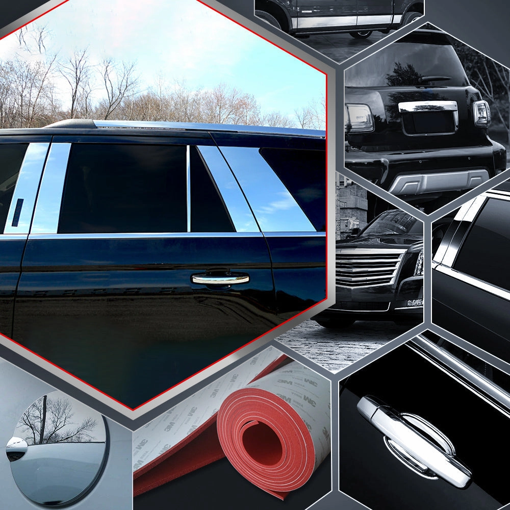 10pcs Stainless Steel Pillar Post Trim<br>18-23 Ford Expedition