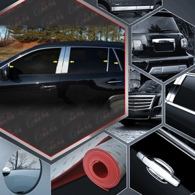 10pcs Stainless Steel Pillar Post Trim<br>19-23 Toyota Rav4
