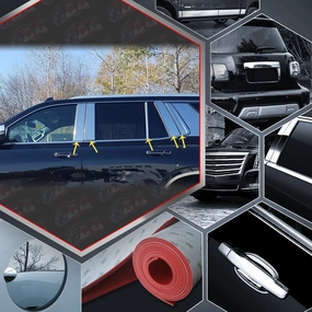 10pcs Stainless Steel Pillar Post Trim<br>21-23 Chevy Tahoe GMC Yukon
