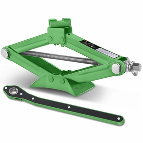 1.5 Ton (3306 lbs) Scissor Lift Jack W/Ratchet Wrench <br> Lifting Height Range 4 in-15.2 in