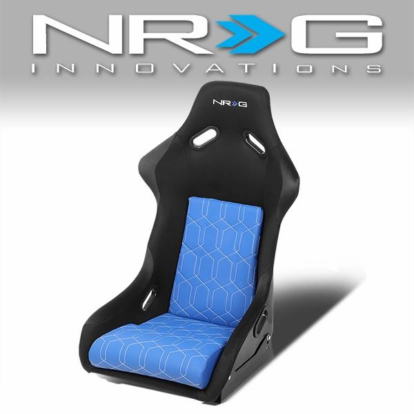 1 Piece Large Blue Cushion Fiber Glass Bucket Racing Seat <br>Universal