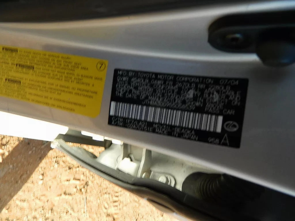 2002 2003 2004 2005 2006 LEXUS ES 300 ES330 REAR RIGHT PASSENGER DOOR ASSEMBLY