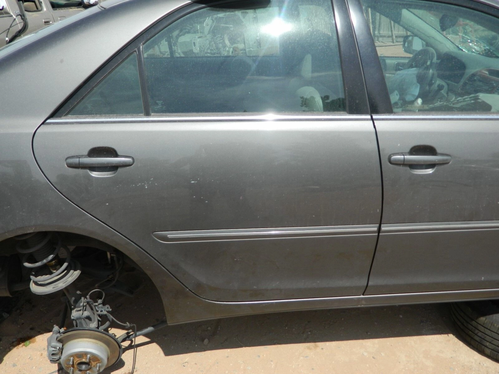 2002-2006 TOYOTA CAMRY RIGHT REAR PASSENGER SIDE DOOR OEM - GRAY 1E3 COLOR CODE