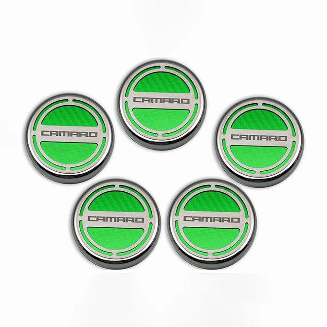 2010-2022 Camaro - Engine Fluid Cap Covers CAMARO Style 5Pc - V8