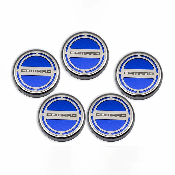 2010-2022 Camaro - Engine Fluid Cap Covers CAMARO Style 5Pc - V8