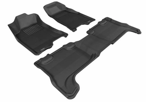 3D MAXpider Floor Mats Chevy Colorado Crew Cab (2004-2012) All-Weather Kagu Series - Front or Second Row