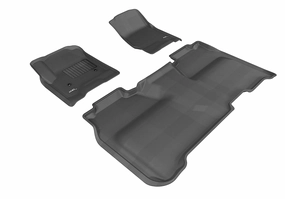 3D MAXpider Floor Mats Chevy Silverado Crew Cab (14-19) All-Weather Kagu Series - Front or Second  Row