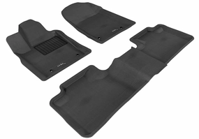 3D MAXpider Floor Mats Dodge Durango (12-24) All-Weather Kagu Series - Front / Second / Third Row
