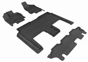 3D MAXpider Floor Mats Dodge Grand Caravan (08-20) All-Weather Kagu Series - Front / Second / Third Row