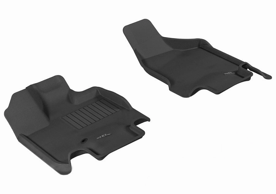 3D MAXpider Floor Mats Dodge Grand Caravan (08-20) All-Weather Kagu Series - Front / Second / Third Row