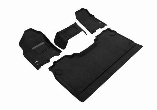3D MAXpider Floor Mats Dodge Ram 1500 Crew Cab (2019-2024) All-Weather Elegant Series - Complete Set
