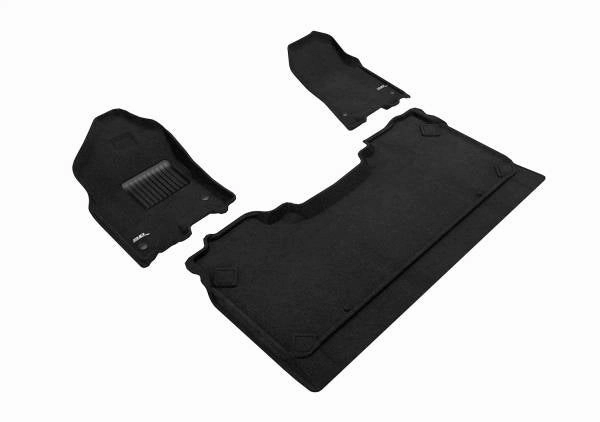 3D MAXpider Floor Mats Dodge Ram 1500 Crew Cab (2019-2024) All-Weather Elegant Series - Complete Set