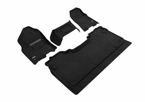 3D MAXpider Floor Mats Dodge Ram 1500 Crew Cab (2019-2024) All-Weather Elegant Series - Complete Set