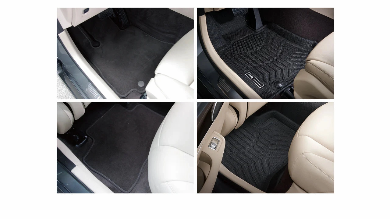 3D MAXpider Floor Mats Dodge Ram 1500 Quad Cab (2019-2024) All-Weather Maxtrac Series - Complete Set