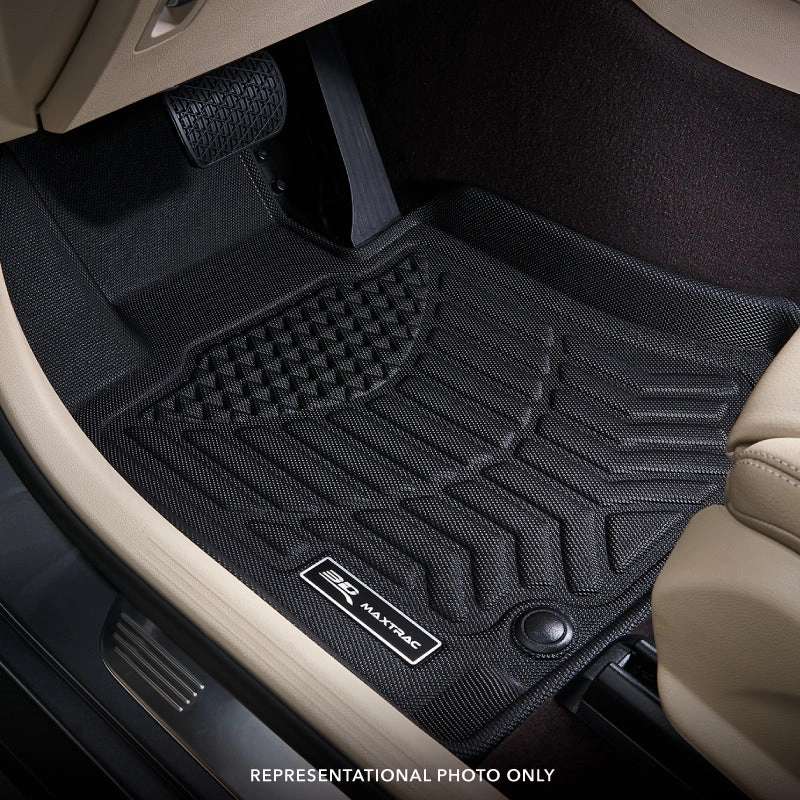 3D MAXpider Floor Mats Dodge Ram 1500 Quad Cab (2019-2024) All-Weather Maxtrac Series - Complete Set