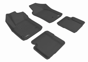 3D MAXpider Floor Mats Fiat 500 (2012-2019) All-Weather Kagu Series - Front or Second Row
