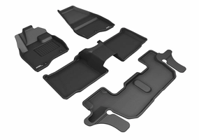 3D MAXpider Floor Mats Ford Explorer 6 / 7 Seater (17-19) All-Weather Kagu Series - Front / Second / Third Row