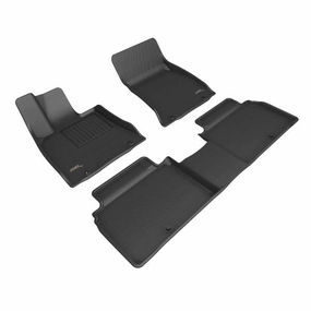 3D MAXpider Floor Mats Genesis G80 RWD (23-24) All-Weather Kagu Series Black - Front or Second Row