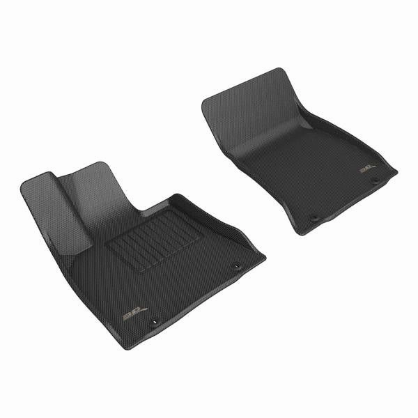 3D MAXpider Floor Mats Genesis G80 RWD (23-24) All-Weather Kagu Series Black - Front or Second Row