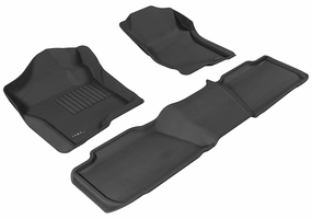 3D MAXpider Floor Mats GMC Yukon (07-14) All-Weather Kagu Series - Front or Second Row