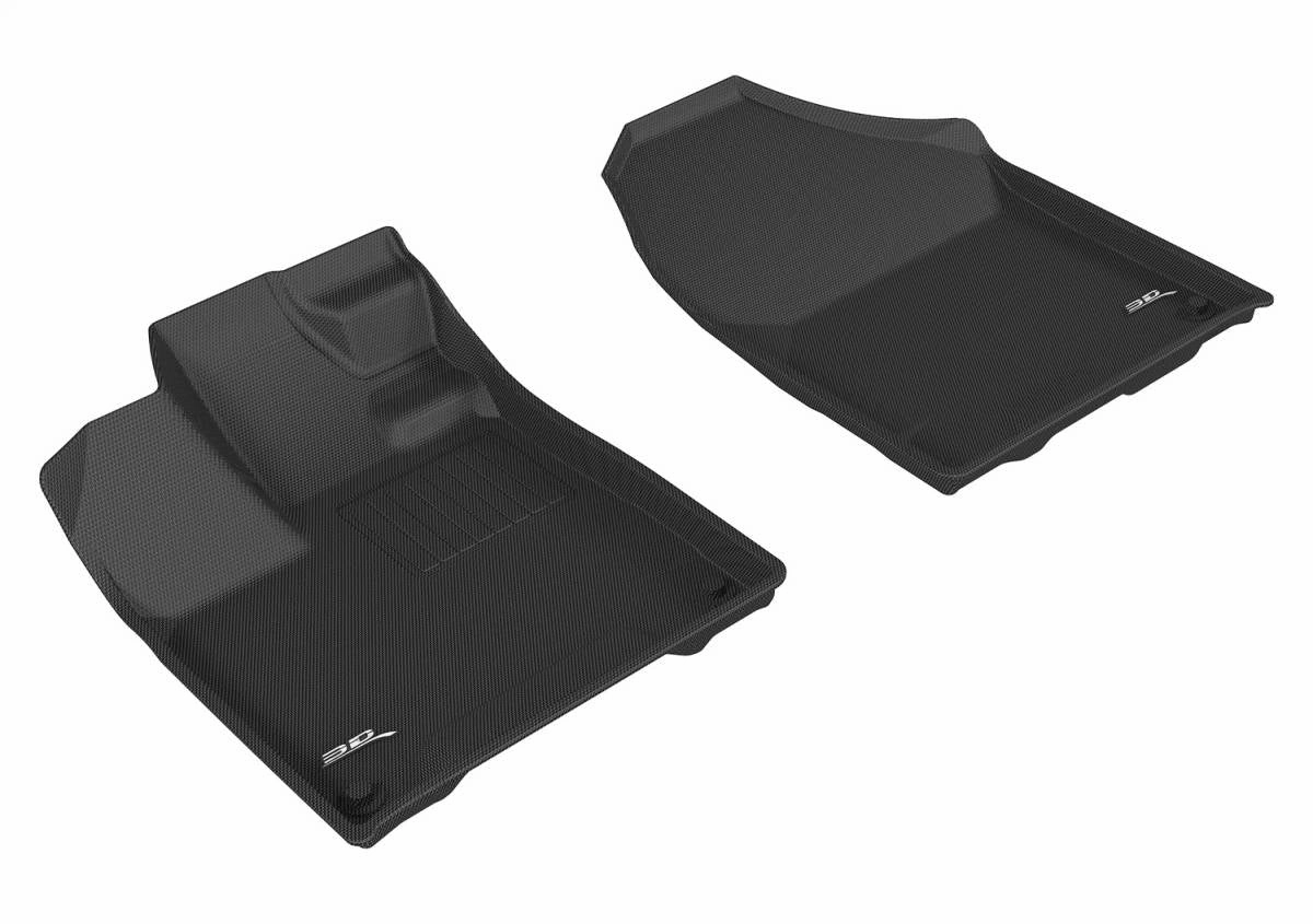 3D MAXpider Floor Mats Honda Passport (19-24) All-Weather Kagu Series Black - Front or Second Row