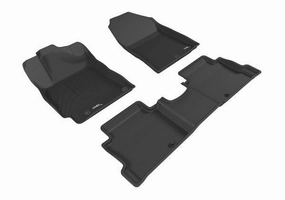 3D MAXpider Floor Mats Hyundai Elantra Sedan (2017-2020) All-Weather Kagu Series - Front or Second Row