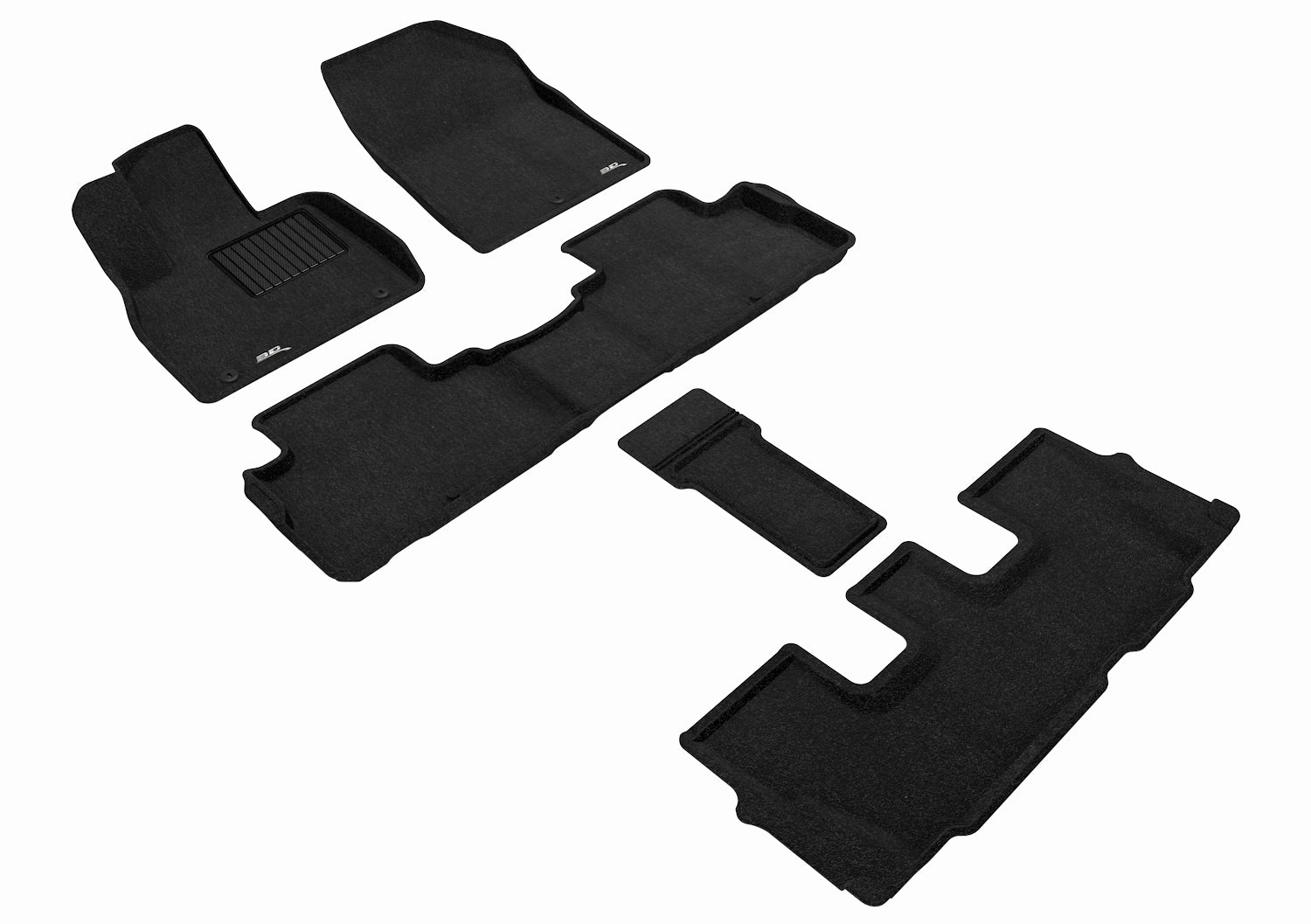 3D MAXpider Floor Mats Hyundai Palisade (20-24) All-Weather Elegant Series - Complete Set