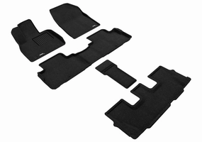 3D MAXpider Floor Mats Hyundai Palisade (20-24) All-Weather Elegant Series - Complete Set